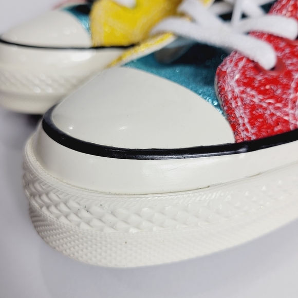 NEW J. W. Anderson Glitter Converse All Star High Top Sneakers Mens 13 - Picture 4 of 12